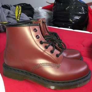 Dr Martin Cherry red boots